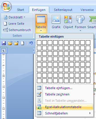 tabelle excelkalku